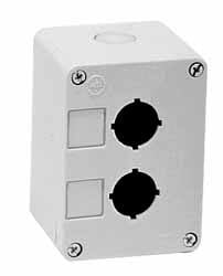 Pushbutton Switch Enclosures, Number of Holes: 3 , Hole Diameter (mm): 22 , Material: Polycarbonate , Overall Height (mm): 140 , Overall Width (mm): 72  MPN:N5EPE03