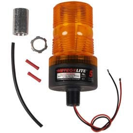 Meteorlite™ 5 High-Profile Strobe Light - 12-80 Volts - Pipe Mount - Amber - SY361005P-A-LED SY361005P-A-LED