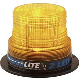 Meteorlite™ 2 Low-Profile Strobe Light - 12-80V - Permanent Mount - Amber - SY361100-A-LED SY361100-A-LED