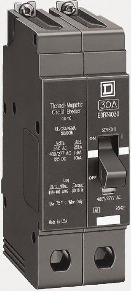 Circuit Breakers, Circuit Breaker Type: Miniature Circuit Breaker  MPN:EDB26015