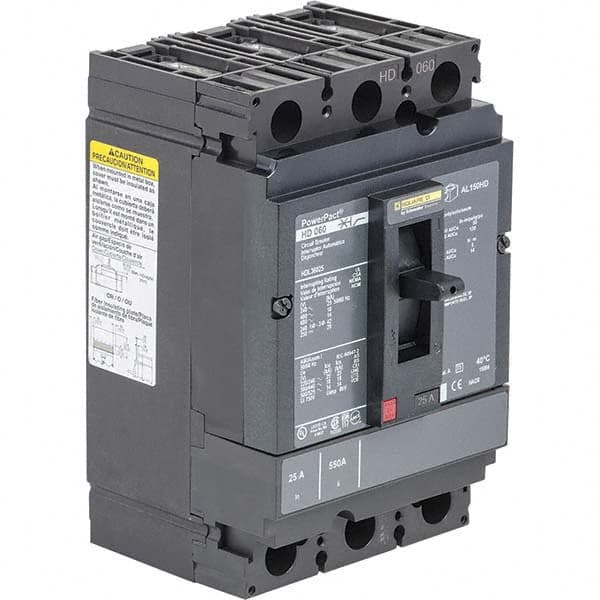 15 Amp, 250 VDC, 600 VAC, 3 Pole, Panel Mount Molded Case Circuit Breaker MPN:HGL36015C