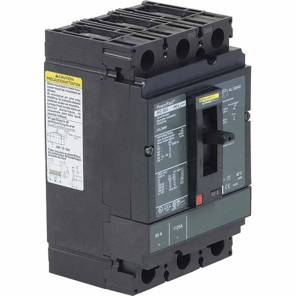 50 Amp, 250 VDC, 600 VAC, 3 Pole, Panel Mount Molded Case Circuit Breaker MPN:HGL36050C