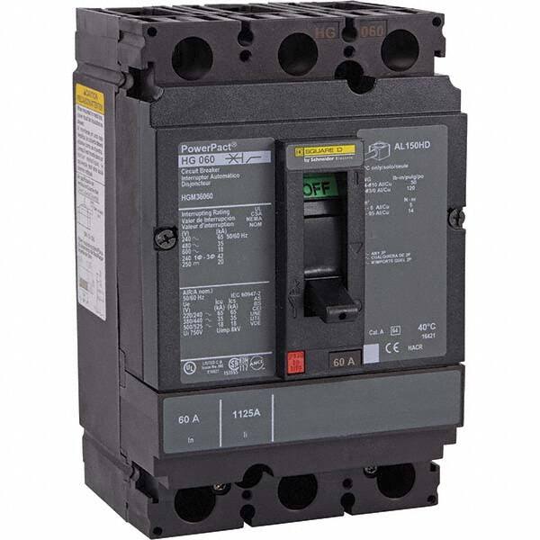 70 Amp, 600 VAC, 3 Pole, Panel Mount Molded Case Circuit Breaker MPN:HGM36070