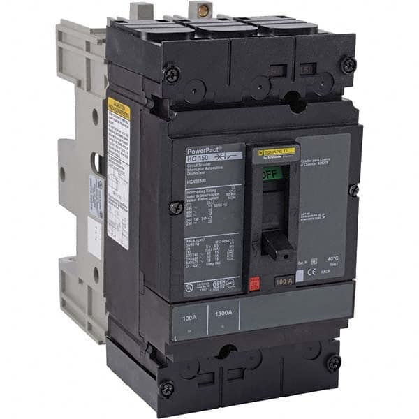 125 Amp, 600 VAC, 3 Pole, Unit Mount Molded Case Circuit Breaker MPN:HGN36125