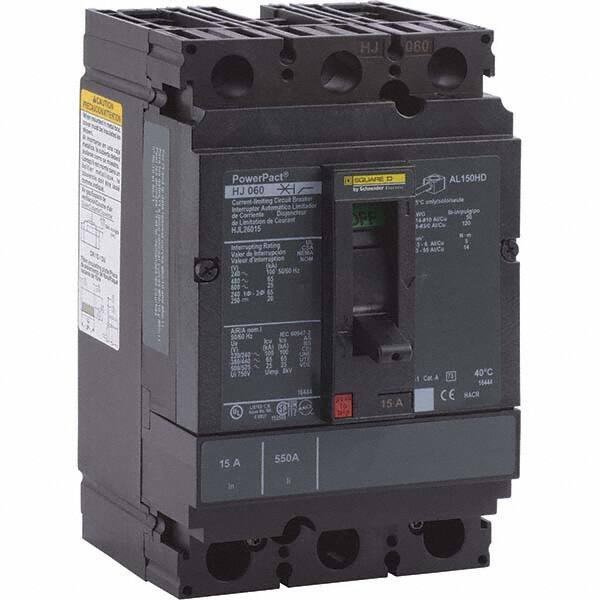 25 Amp, 250 VDC, 600 VAC, 2 Pole, Panel Mount Molded Case Circuit Breaker MPN:HJL26025C