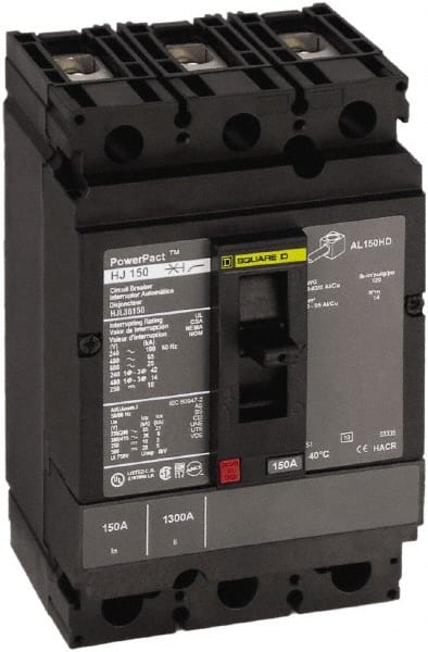 35 Amp, 250 VDC, 600 VAC, 3 Pole, Panel Mount Molded Case Circuit Breaker MPN:HJL36035