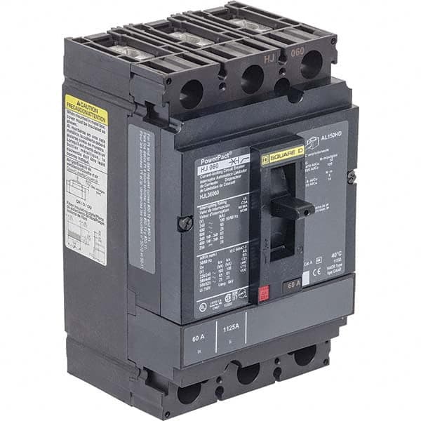 50 Amp, 250 VDC, 600 VAC, 3 Pole, Panel Mount Molded Case Circuit Breaker MPN:HJL36050C