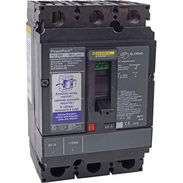 60 Amp, 600 VAC, 3 Pole, Unit Mount Molded Case Circuit Breaker MPN:HJP36060CAB