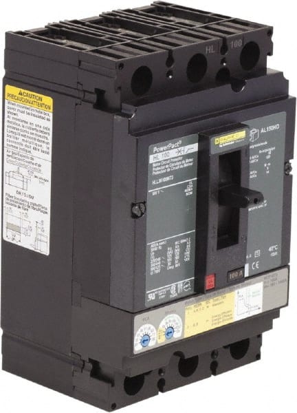 100 Amp, 600 V, 3 Pole, Panel Mount Circuit Breaker MPN:HLL36100M73