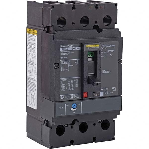 150 Amp, 600 VAC, 3 Pole, Panel Mount Molded Case Circuit Breaker MPN:JDF36150