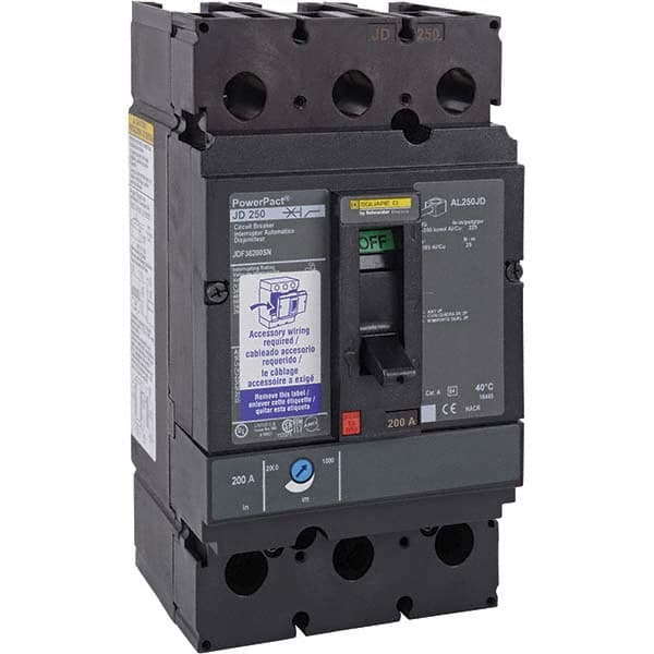 225 Amp, 480 VAC, 3 Pole, Unit Mount Molded Case Circuit Breaker MPN:JDF36225UK