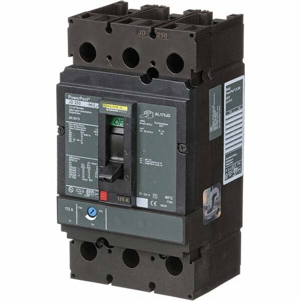 175 Amp, 250 VDC, 600 VAC, 3 Pole, Panel Mount Molded Case Circuit Breaker MPN:JDL36175