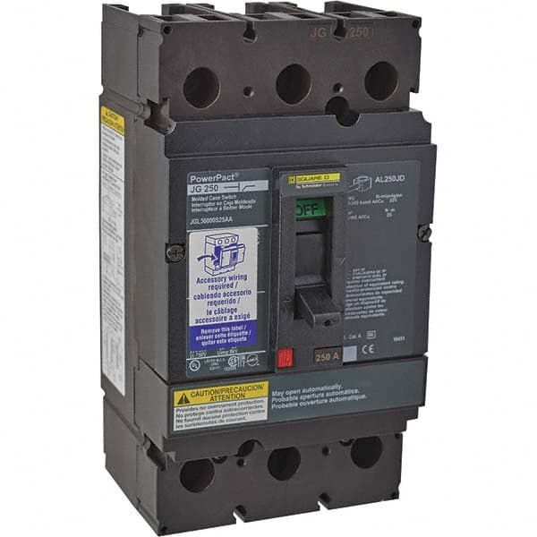 600 Volt, 250 Amp, Automatic Molded Case Switch MPN:JGL36000S25AA