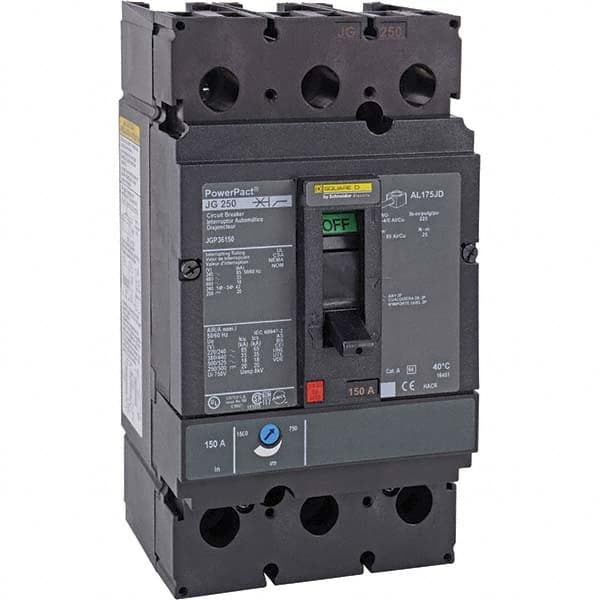 200 Amp, 600 VAC, 3 Pole, Panel Mount Molded Case Circuit Breaker MPN:JGP36200