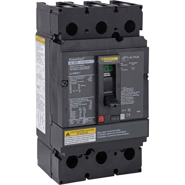 600 Volt, 175 Amp, Automatic Molded Case Switch MPN:JLL36000S17