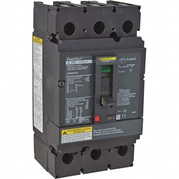 600 VAC, 250 Amp, Automatic Molded Case Switch MPN:JLM36000S25