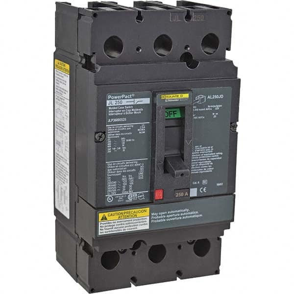 600 Volt, 250 Amp, Automatic Molded Case Switch MPN:JLP36000S25