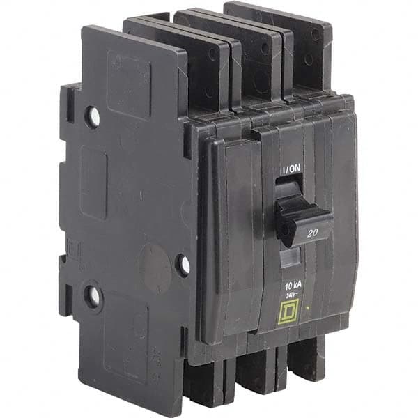 10 Amp, 240 VAC, 3 Pole, Panel Mount Miniature Circuit Breaker MPN:QOU3105283