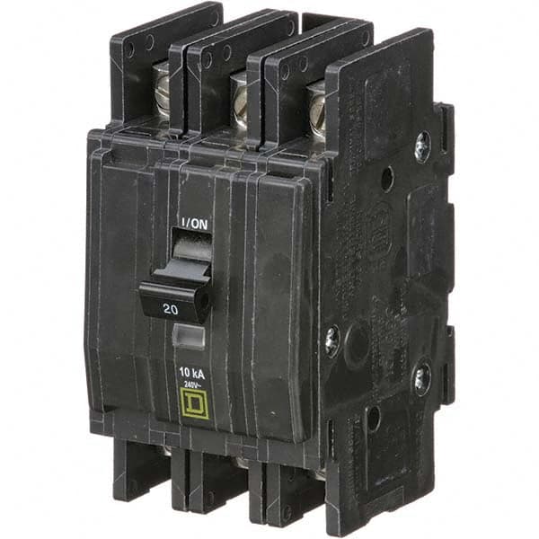 20 Amp, 240 VAC, 3 Pole, Panel Mount Miniature Circuit Breaker MPN:QOU320