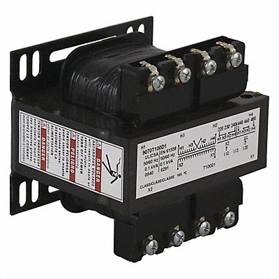 Transformer Control 100Va 600/480/240/20 MPN:9070T100D109