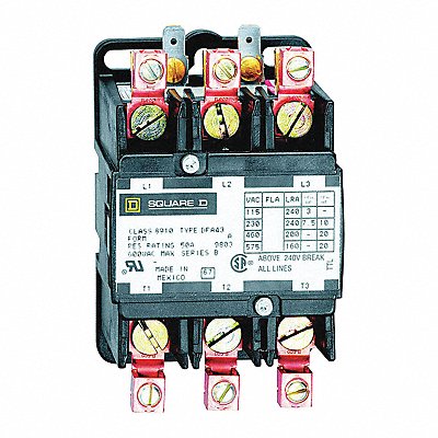 Contactor 600Vac 40Amp Dpa +Options MPN:8910DPA43V02Y244