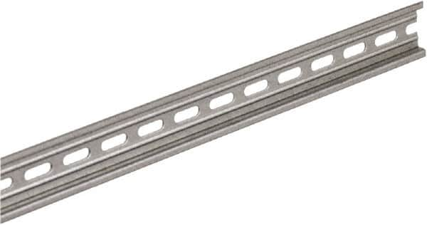 12 Inch Long x 0.3 Inch Wide x 1.38 Inch High x Steel DIN Rail MPN:9080MH312