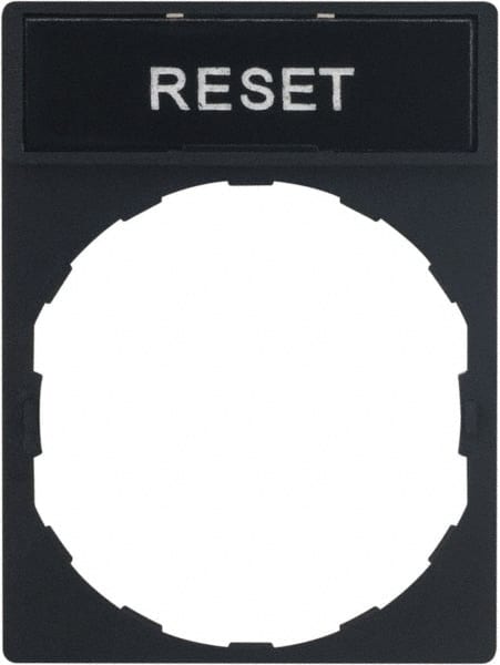 Rectangular, Legend Plate - Reset MPN:ZBY2322