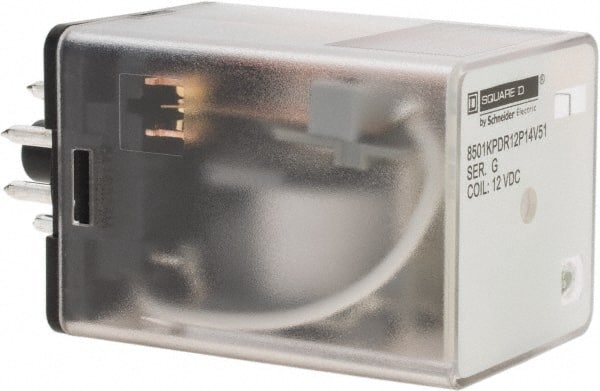 8 Pins, 1 hp at 277 Volt & 1/3 hp at 120 Volt, 3 VA Power Rating, Octal Electromechanical Plug-in General Purpose Relay MPN:501KPDR12P14V51