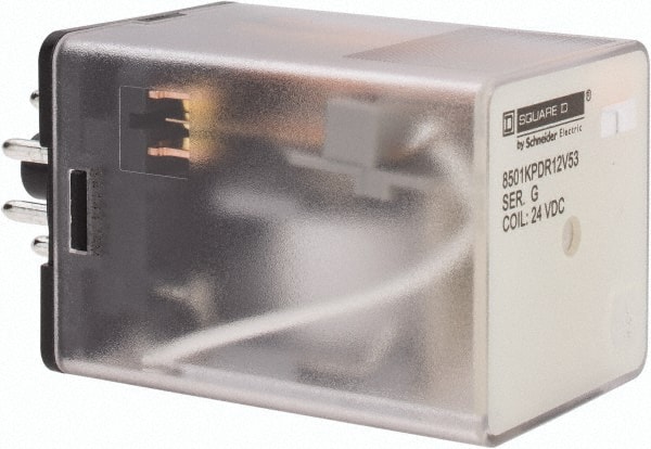 8 Pins, 1 hp at 277 Volt & 1/3 hp at 120 Volt, 3 VA Power Rating, Octal Electromechanical Plug-in General Purpose Relay MPN:8501KPDR12V53