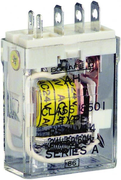 1 hp at 240 Volt & 1/2 hp at 120 Volt, Electromechanical Plug-in General Purpose Relay MPN:8501RS41V14