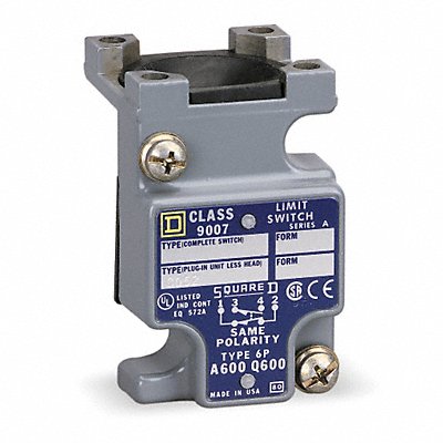 Limit Switch Body 1NO/1NC 10A @ 600VAC MPN:9007CO52