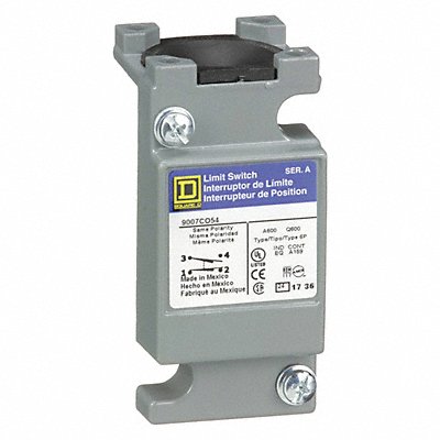 Limit Switch Body 1NO/1NC 10A @ 600VAC MPN:9007CO54