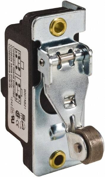 General Purpose Limit Switch: SPDT, NC, Roller Plunger, Side MPN:9007AB22