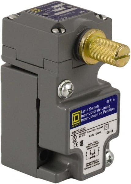 General Purpose Limit Switch: SPDT, NC, Roller Lever, Side MPN:9007C52B