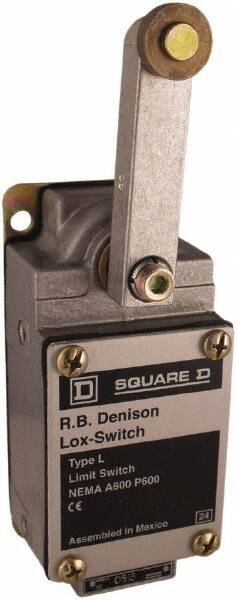 General Purpose Limit Switch: 3PDT, 2NC/NO, Rotary Spring Return, Side MPN:L100WTR2M11