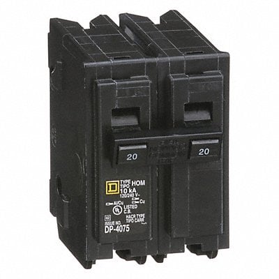 Circuit Breaker 20A Plug In 120/240V 2P MPN:HOM220