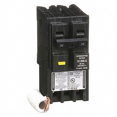 Circuit Breaker 20A Plug In 120/240V 2P MPN:HOM220GFI