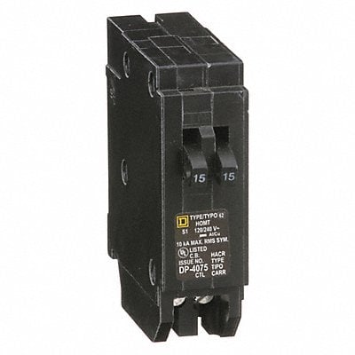 Circuit Breaker 15A Plug In 120/240V 1P MPN:HOMT1515