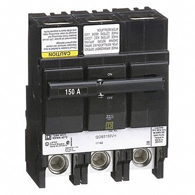 Circuit Breaker 150A Bolt On 120/240V 3P MPN:QOB3150VH