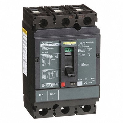 Circuit Breaker 50A 3P 600VAC HD MPN:HDL36050