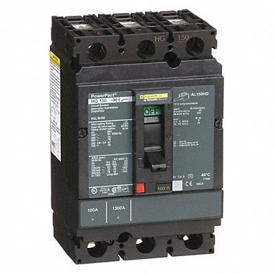 Circuit Breaker 100A 3P 600VAC HG MPN:HGL36100