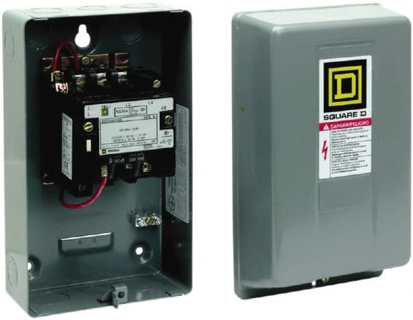 3 Pole, 440 Coil VAC at 50 Hz and 480 Coil VAC at 60 Hz, 9 Amp NEMA Contactor MPN:8502SAG12V06A