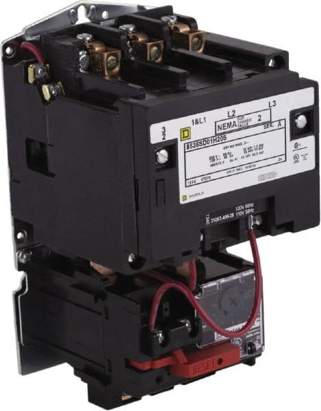 24 Coil VAC at 60 Hz, 27 Amp, NEMA Size 1, Nonreversible Open Enclosure NEMA Motor Starter MPN:536SCO3V01H300S