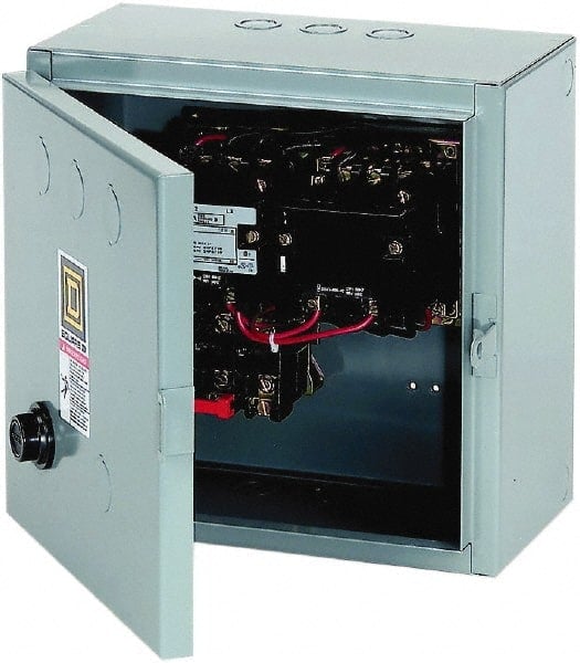 440 Coil VAC at 50 Hz, 480 Coil VAC at 60 Hz, 9 Amp, Reversible Enclosed Enclosure NEMA Motor Starter MPN:8736SAG16V06