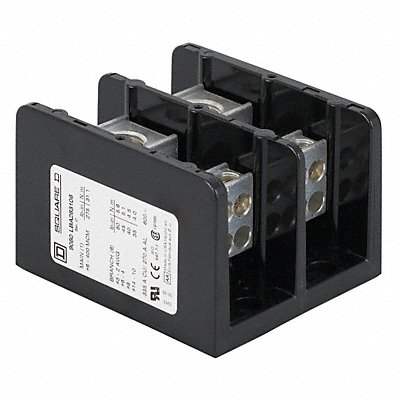 Mintr Distr Block Al/Cu 600V AC/DC MPN:9080LBA261104