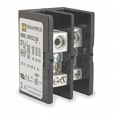 Power Distr Block Al/Cu 600V AC/DC MPN:9080LBA262104