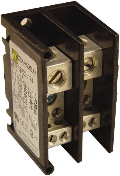 2 Poles, 115 (Copper), 90 (Aluminium) Amp, Thermoplastic Power Distribution Block MPN:9080LBA261104