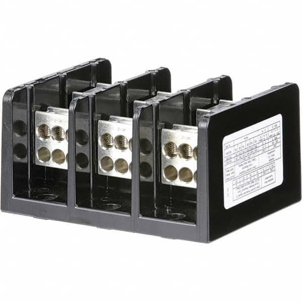 3 Poles, 270 (Aluminium), 335 (Copper) Amp, Phenolic Power Distribution Block MPN:9080LBA363106