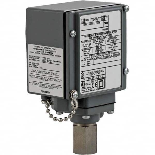 4, 13 and 4X NEMA Rated, SPDT, 90 to 2,900 psi, Electromechanical Pressure and Level Switch MPN:012GCW2G17V1Z18