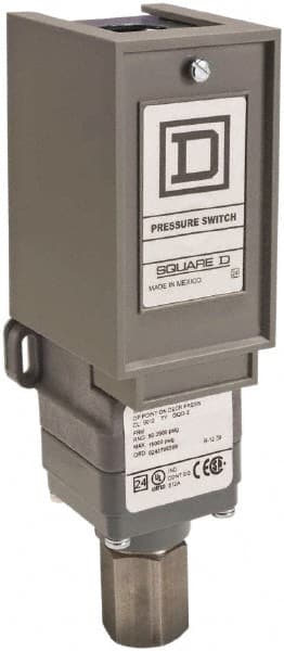 1 NEMA Rated, SPDT, 20 to 1,000 psi, Electromechanical Pressure and Level Switch MPN:9012GQG1